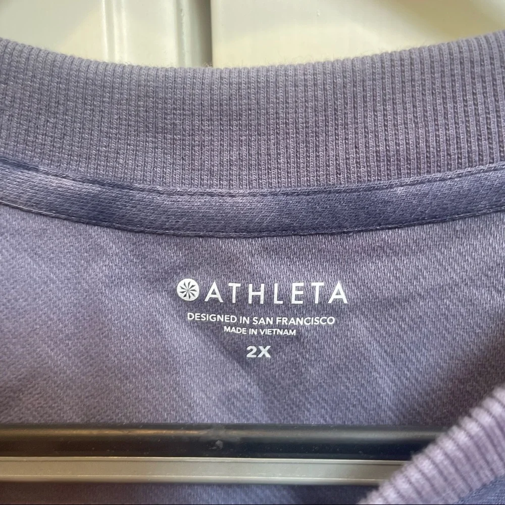 Athleta Blue Farallon Print Sweatshirt - Picture 7 of 8